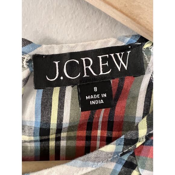 J. Crew Factory Red Plaid Blouse - Picture 3 of 4